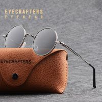 Fashion Metallic Polarized Round Sunglasses Mens Womens John Lennon Glasses Vintage Retro Gun Metal SunGlasses gafas de sol