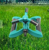 Garden Sprinklers Automatic watering Grass Lawn 360 Degree Circle Rotating Water Sprinkler 3 Nozzles lawn greening Pipe Hose