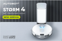 AUTOBOT Storm 4 หุ่นยนต์ดูดฝุ่น ถูพื้น เดินหลบเก่ง ไม่กลัวพรม ด้วยระบบ Mop Lift และ 3D Laser Detect