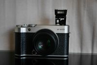 Fuji Fujifilm X-A10 Black-Silver Kit with MF 35mm F1.6 Black lens, XA10, XA-10