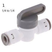 ?【Lowest price】MH 1/4 "Ball Valve Inline TAP Quick Connect PUSH Fit RO Water Reverse Osmosis