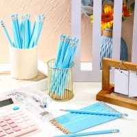 100 Pcs Triangular Grip Pencils Pencil Pack Wood Pencils with Eraser for School Drawing