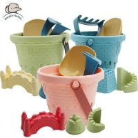 Baby Summer Beach Sensory Bucket Toys Sand Planing Tool Toys for Children Parent-children Interactive Beach Water Play Toy