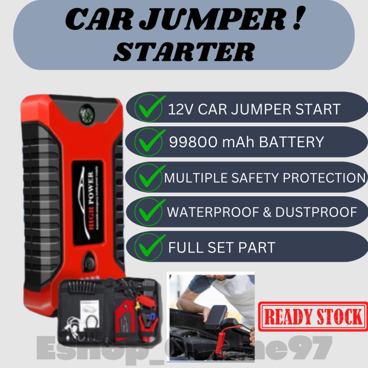 Original 99800 Mah Big Car jumper Power bank Multifunction Car Jump