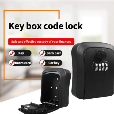 Smart Code Password Key Lock Box Storage Key Wall Mounted Key Safe Box Waterproof Outdoor 4 Digits Passwords Key Safe Box