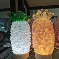 2023 Hot Sale Fashion Natural Crystal Stone Lamp USB Led Night Light Table Color Cluster Lamp For Bedroom Bed Fixture Home Decor