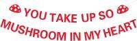 วันเกิดประดับตกแต่งปาร์ตี้ประจำปีเห็ดเชียร์ลีดเดอร์คุณรับเห็ดในแบนเนอร์ประดับงานแต่งงานของฉันตกแต่งวันเกิดนางฟ้าสีแดงและเห็ดสีขาวชุดธีมงานปาร์ตี้เห็ด