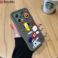 Jizetin Xiaomi Redmi โน๊ต12 5G Xiaomi Poco X5 5G การ์ตูนเกาหลี K-POP (BT1) SHOOKY RJ COOKY มีน้ำค้างแข็งโปร่งใสเคสใส่โทรศัพท์คลุมทั้งหมดเคสป้องกันกล้อง