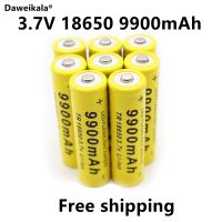 ยอดนิยม2-20ชิ้น/ล็อต18650 3.7V 9900MAh ชาร์จไฟได้สำหรับแบตเตอรี่ Batery Litio ไฟฉาย Led + Gratis Ongkir