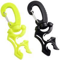 2 Packs Scuba Hose Clip Scuba Diving Hose Holder Clip, Double BCD Dive Hose Holder with Snap Hook Buckle