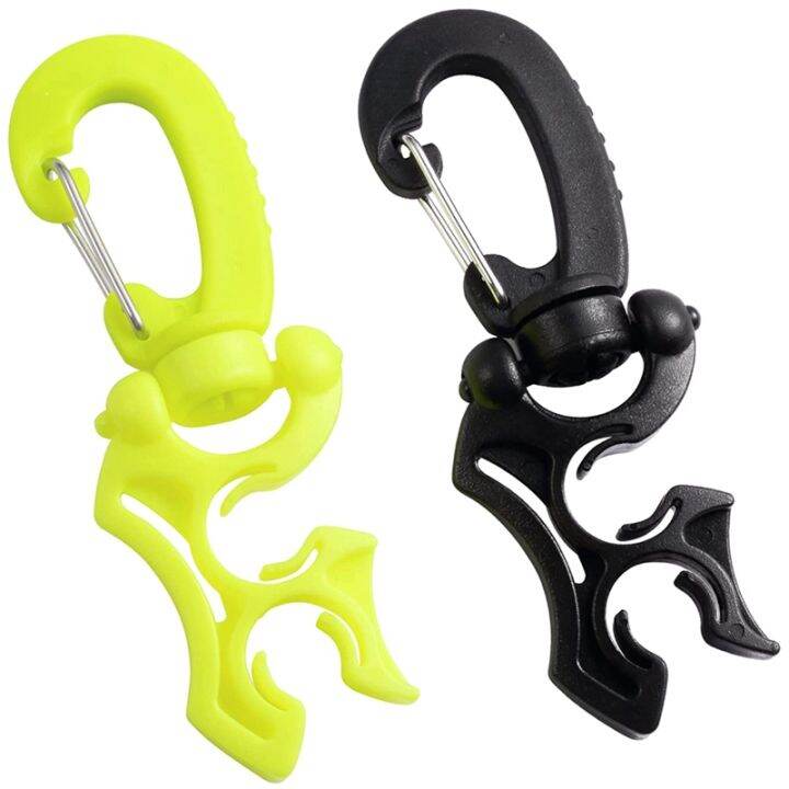 2 Packs Scuba Hose Clip Scuba Diving Hose Holder Clip, Double BCD Dive