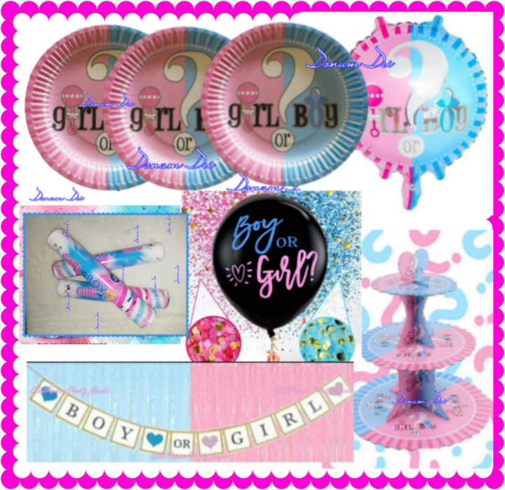 Gender Reveal Poppers and CupCake Stand Lazada PH