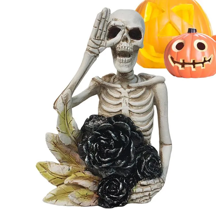 Skull Halloween Decorations Skeletons for Halloween Decor Resin ...