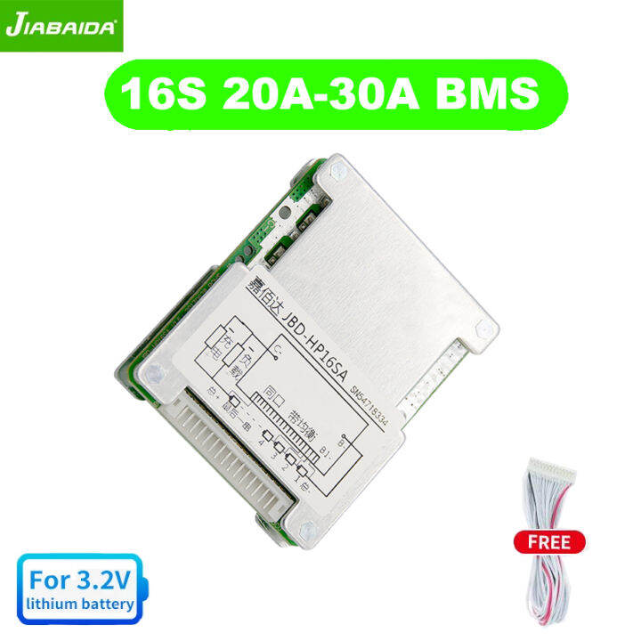 jbd-48v-16s-lifepo4-bms-20a-25a-30a-bms-พร้อมพอร์ตทั่วไปที่สมดุล