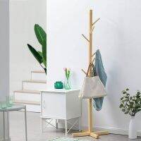 LAT ราวตากผ้า ไม้แขวนกระเป๋า P-7656 ราวตากผ้าอเนกประสงค์ กระเป๋า ทำจากไม้ไผ่ Coat Rack Stand ราวแขวนเสื้อ ราวแขวนผ้า maruni06  ราวแขวนผ้า