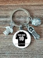 Football Diy Custom Name Keychain Play Football Boy Keychain  Diy Private Custom Keychain For Football Lovers Key Chains