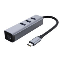 อะแดปเตอร์ Valeriee 3พอร์ตอุปกรณ์คอมพิวเตอร์ USB 3.0ชนิด C ฮับเพื่อ Rj45อะแดปเตอร์อีเทอร์เน็ต Gigabit สำหรับ MacBook USB อะแดปเตอร์อีเธอร์เน็ต