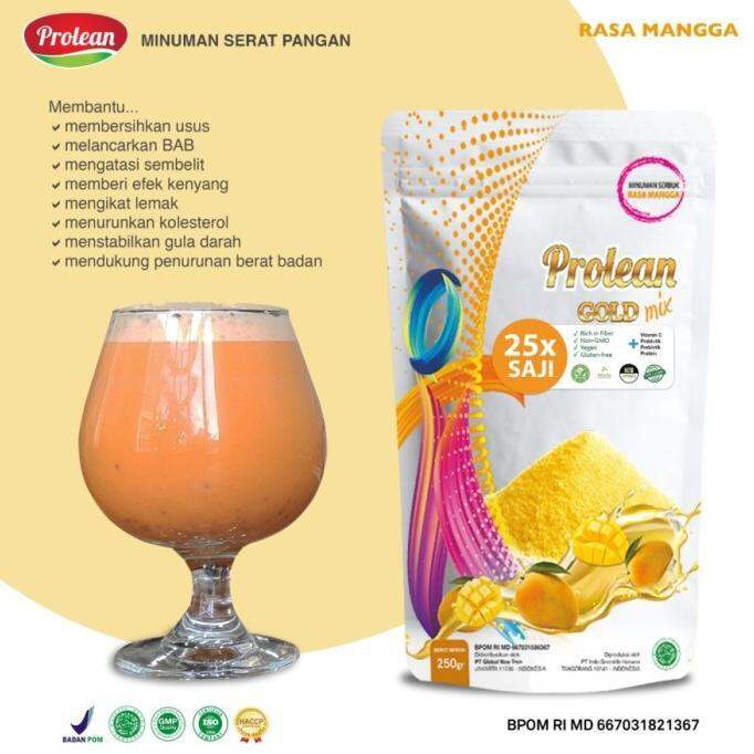 PSYLLIUM HUSK VITAMIN C PROTEIN PROBIOTIK / RASA MANGGA /250 gr