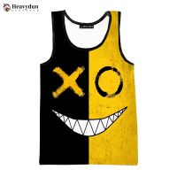 hot【DT】 2023 New Fashion Men Smiling Face Sleeveless Streetwear Printed Beach Mens Clothing