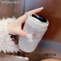 №✶№ 20pr3412 Garrafa térmica de água aço inoxidável Copo café Rhinestones Frascos vácuo do copo carro 300ml