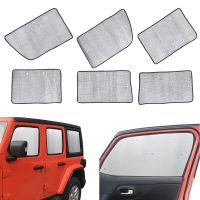 hot【DT】 6pcs Car Side Window Privacy Sunshade Cover Aluminum Foil for 4-Door 2007-2012 2013 2014 2015 2016 2017