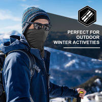 ผู้ชายผ้าพันคอฤดูหนาว Windproof อุ่นครึ่งใบหน้าหน้ากากปกแขวนหูผ้าพันคอผ้าพันคอขนแกะความร้อนสภาพอากาศหนาวเย็นสกีคอสนับแข้ง