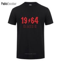 เสื้อยืดคอกลมแขนสั้นสำหรับผู้ชายเกิดมาใน1964เสื้อยืดผ้าฝ้ายสำหรับผู้ชายเสื้อยืดสำหรับเป็นของขวัญวันเกิด