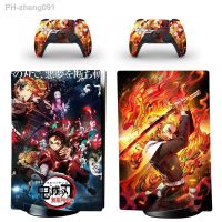 Demon Slayer Kimetsu No Yaiba PS5 Digital Skin Sticker Cover for Console amp; 2 Controllers Decal Vinyl Protector Skins