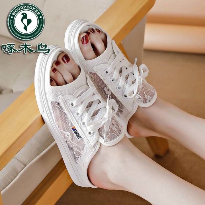 hot-sale-woodpecker-lace-ultra-thin-one-word-slippers-women-2023-summer-lazy-shoes-mesh-breathable-flat