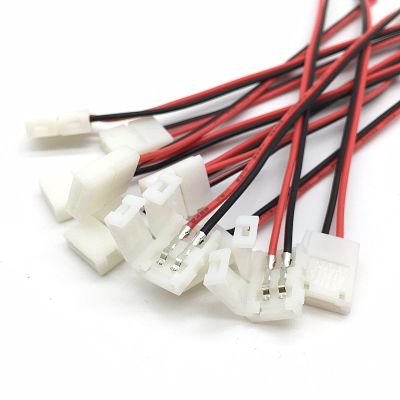 ✸™☒ 20PCS No Soldering 2Pin 8MM 10MM LED Strip Connectors Terminal Wire Connector 220V For 2835/5050 2PIN Single Color LED Strip