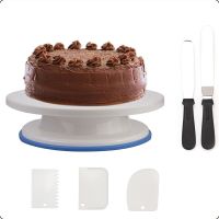 【hot】♠■  Rotating Turntable Decorating Tools Display Icing Spatulas Scraper Pastry Bakery Accessories