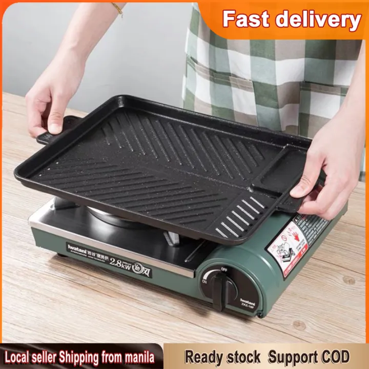 Egp 22 Bbq Grill Plate Samgyupsal Samgyeopsal Yakiniku Griller Pan For Butane Gas Stove 8589