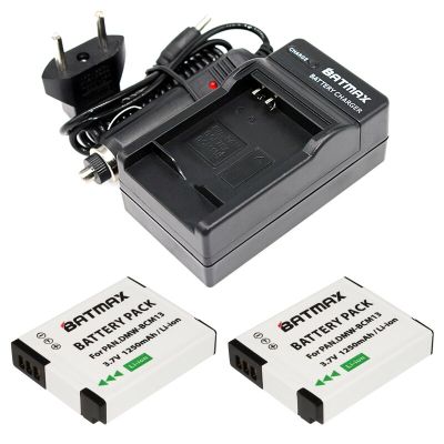 2X DMW-BCM13E DMW-BCM13 BCM13 + Charger สำหรับ Panasonic Lumix ZS40 / TZ60, ZS45 / TZ57, ZS50 / TZ70, ZS27/TZ37,และ TZ41