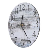 Wall Clock, Rustic Country Kitchen Clock Decor,Retro Wall Clocks for Home Bathroom Bedrooms Living Room (10 Inch)