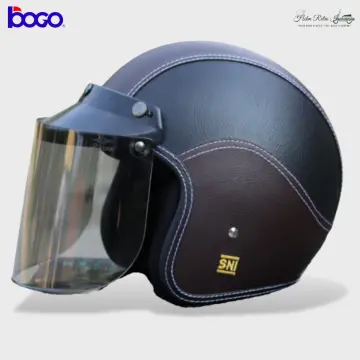 Helm 2024 retro kulit