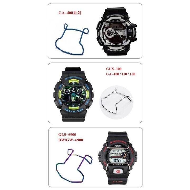 สำหรับ-casio-watch-ตัวป้องกันกันกระแทกสำหรับรุ่น5600-5610-gx56-9400-9300-gwg-1000-6900-ga-100-ga-700-800-400โลหะสแตนเลส