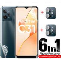 6in1 Front Back Hydrogel Film For Realme C31 Camera Protector For Realme C21 C35 C25 C25s C11 2021 Lens Protect Film Not Glass