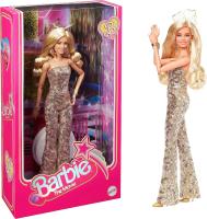 Barbie Margot Robbie as in Gold Disco Jumpsuit The Movie Collectible Doll HPJ99 ตุ๊กตาบาร์บี้โจรปล้นเหมือนทองคำชุดจั๊มสูทดิสโกภาพยนตร์ตุ๊กตาสะสม HPJ99