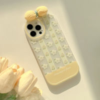 Apple เคสมือถือ iPhone 15/14/13/12/11/X/x/xr ลายดอกไม้สไตล์สดใส12 Pro Max ซิลิโคน12เคสโทรศัพท์มือถือ14 Plus พร้อมโบว์น่ารักนิ่ม13 Mini ล้อมรอบกันลื่นเคสป้องกันโทรศัพท์มือถือฤดูใบไม้ร่วง