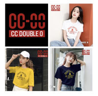 ?สินค้าขายดี?  เสื้อยืดงานปัก-งานป้าย  CC-OO Deep Water  Cotton 100% (SMLXL)