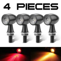 4pcs Motorcycle Mini Led Turn Signal Light Long lasting Low Power Consumption Energy Saving Day travel Indicator Flashing Light