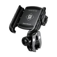 360 Degree Motorcycle Phone Holder Mount Moto Bicycle Handlebar Bracket Phone Stand for 3-7.0 inch Mobile Phone Rearview Mount