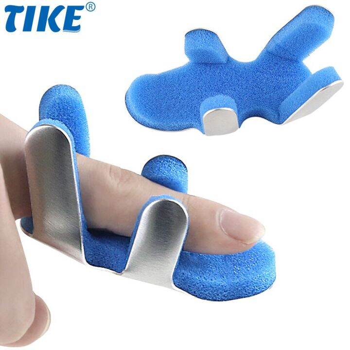 TIKE 2 Pcs Adjustable Sponge Finger Fixed Splint Finger Fracture Fixation Brace for Fingers Pain
