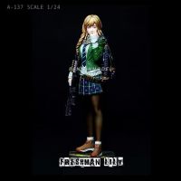 1/24 75mm Resin Figure Kits Urban fashion armed girl self-assembled A-137