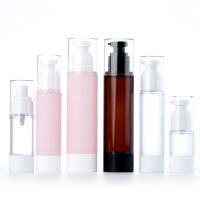 15/30/50/100ml AS Spray Scrub Pump Vacuum Bottle Lotion Cosmetic Essence Mist Pressure Sub-Bottling Empty Container Portable