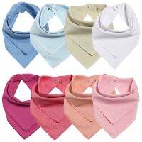 【YD】 Baby Bandana Bibs Cotton Reversible Super Absorbent Drool Unsiex Accessories Soft Toddler Scarf