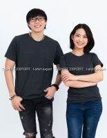 t-shirt export เสื้อยืดแฟชั่น T-Shirt ผู้ชาย คอกลม สีดำท็อปดราย