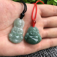 Jade Buddha jade a goods Guanyin Necklace Laughing Buddha Maitreya Buddha male and female children pendant jade pendant Jade Pendant Gift KB5G