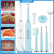 BOKEWU 2 In 1 Electric Toothbrush Electric Sonic Dental Scaler Portable