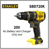 Stanley สว่านไร้สาย SBD720 20V 2100Rpm มอเตอร์ไร้แปรงถ่านเปลี่ยนดอกสว่านได้อย่างรวดเร็วโทรศัทพ์มือถือคุณภาพดี2ปรับความเร็ว